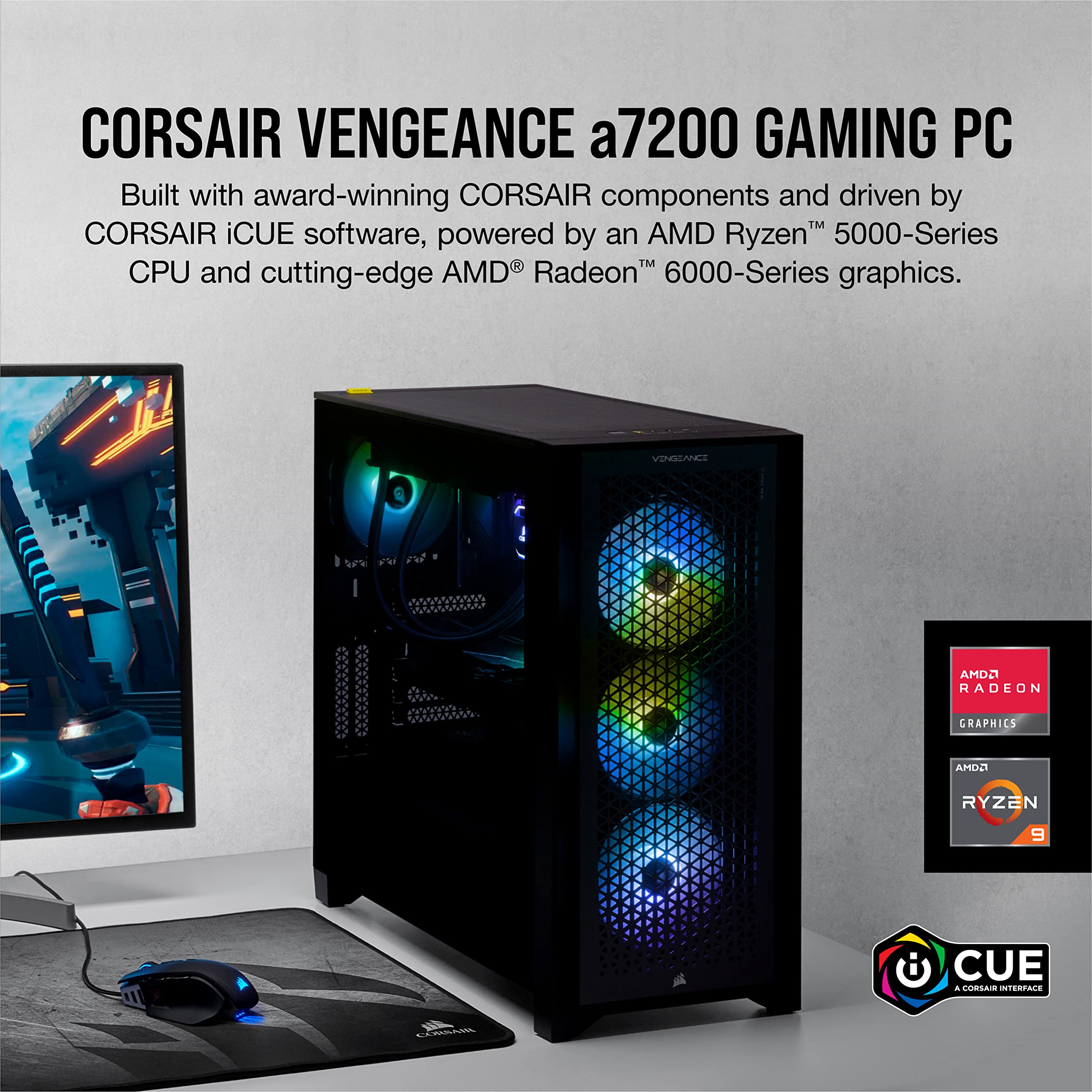 Amazon.com: Corsair Vengeance a7200 Series Gaming PC - AMD